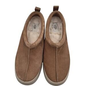 UGG Tasman StreetScape platform slipper suede upper shearling suede boot size 10